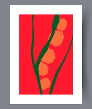 Scandinavian abstract vector print. Minimalistic abstract wall art background for print. Scandinavian vector style.