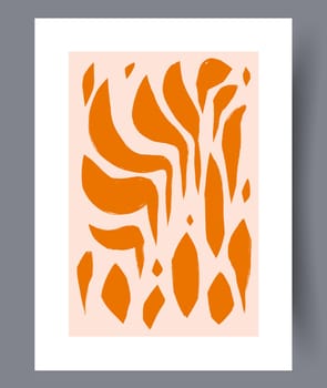Scandinavian abstract vector print. Minimalistic abstract wall art background for print. Scandinavian vector style.