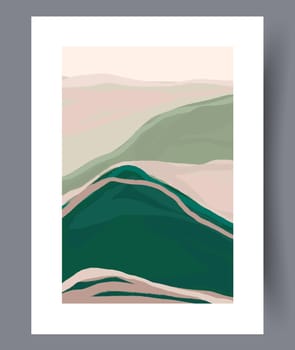 Scandinavian abstract vector print. Minimalistic abstract wall art background for print. Scandinavian vector style.