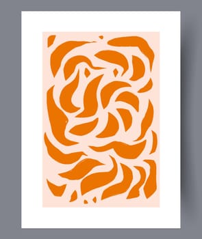 Scandinavian abstract vector print. Minimalistic abstract wall art background for print. Scandinavian vector style.