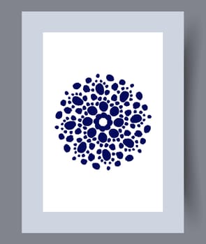 Scandinavian abstract vector print. Minimalistic abstract wall art background for print. Scandinavian vector style.