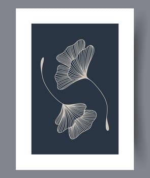 Scandinavian abstract vector print. Minimalistic abstract wall art background for print. Scandinavian vector style.