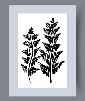 Scandinavian abstract vector print. Minimalistic abstract wall art background for print. Scandinavian vector style.