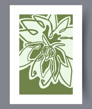 Scandinavian abstract vector print. Minimalistic abstract wall art background for print. Scandinavian vector style.