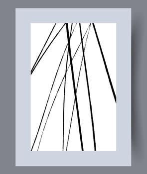 Scandinavian abstract vector print. Minimalistic abstract wall art background for print. Scandinavian vector style.