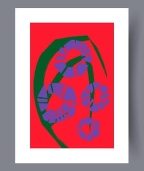 Scandinavian abstract vector print. Minimalistic abstract wall art background for print. Scandinavian vector style.