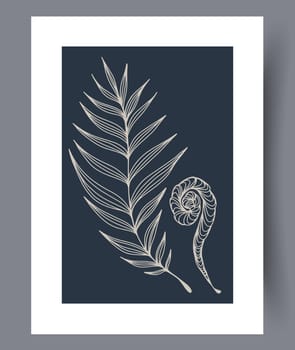 Scandinavian abstract vector print. Minimalistic abstract wall art background for print. Scandinavian vector style.