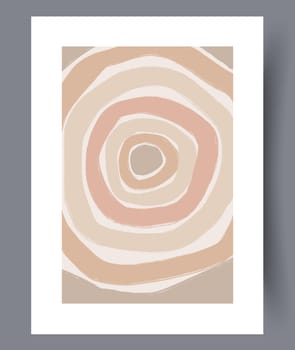 Scandinavian abstract vector print. Minimalistic abstract wall art background for print. Scandinavian vector style.