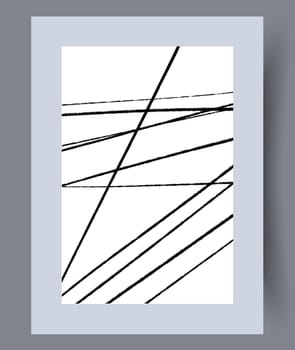 Scandinavian abstract vector print. Minimalistic abstract wall art background for print. Scandinavian vector style.