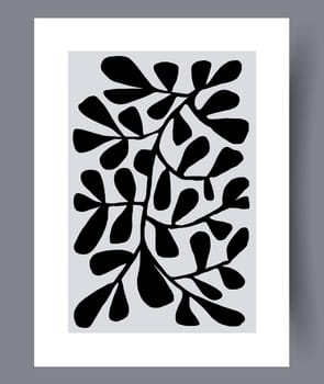 Scandinavian abstract vector print. Minimalistic abstract wall art background for print. Scandinavian vector style.