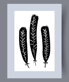 Scandinavian abstract vector print. Minimalistic abstract wall art background for print. Scandinavian vector style.