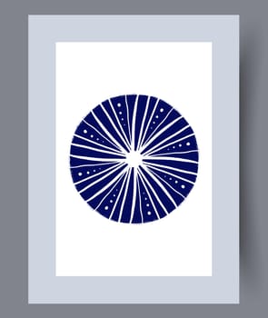 Scandinavian abstract vector print. Minimalistic abstract wall art background for print. Scandinavian vector style.