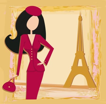 women Shopping in Paris card
