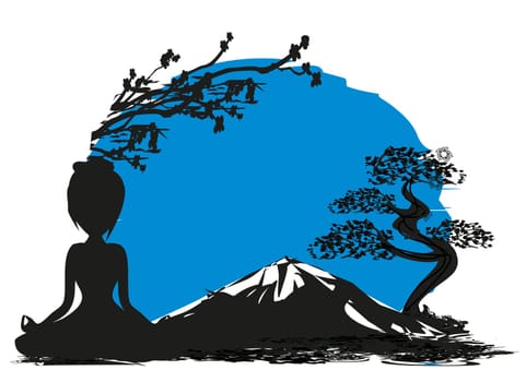yoga on Mountain
