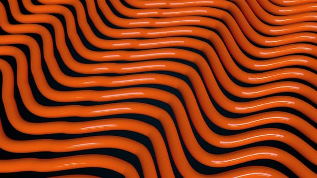 Wave splines. Computer generated 3d render