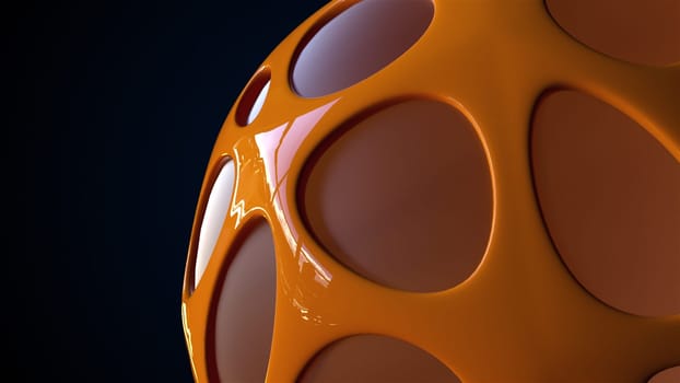 Organic form. Computer generated 3d render