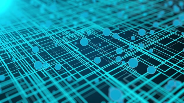 3d futuristic circuit background. Computer generated 3d render