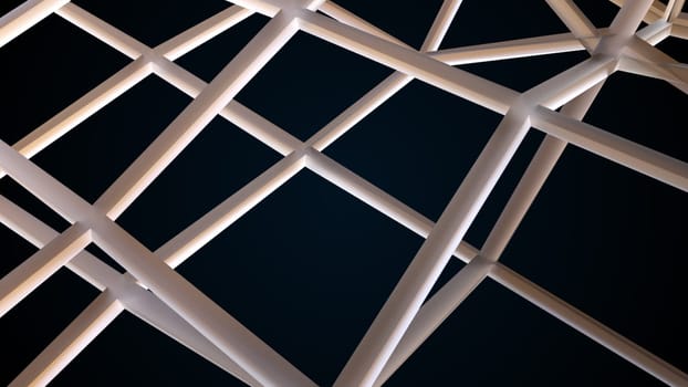 3d grid. Computer generated 3d render