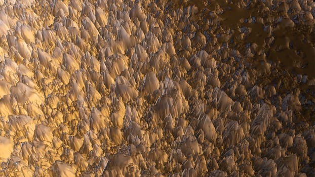 Abstract terrain. Computer generated 3d render
