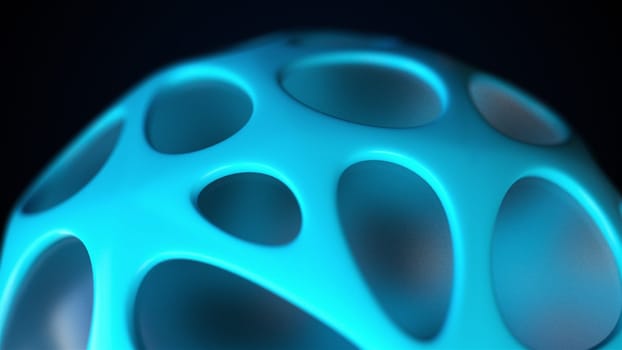 Organic form. Computer generated 3d render