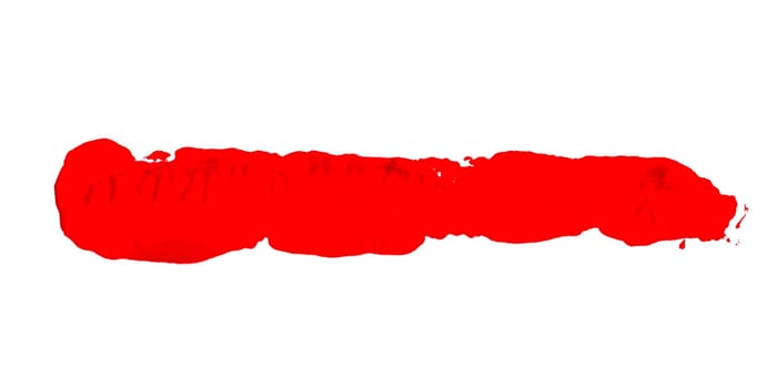 Dirty painting stripe with red color