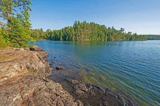 Early Morning Views in the Great North Woods on Ottertrack Lake in Quetico Provincial Park in Ontario