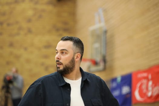 Co-coach Timur Topal (Rheinland Lions) at the game of the 1.BBL Women 2021/2022 - Eisvoegel USC Freiburg - Rheinland Lions. .. Photo: Joachim Hahne/johapress