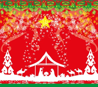 Birth of Jesus in Bethlehem card