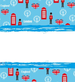 London landmarks symbols frame