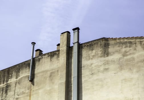 Chimney detail for smoke extraction