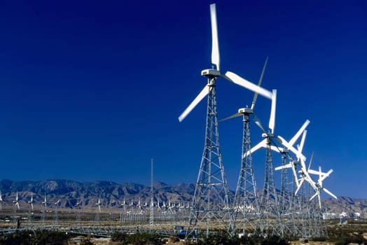 Wind Power Generators in California desert