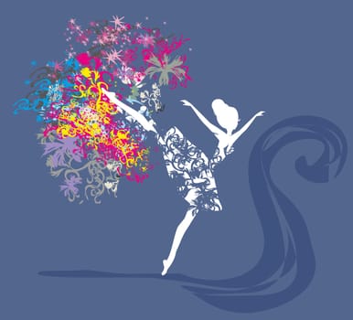 ballerina - abstract card