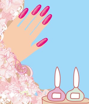 Manicure - abstract card