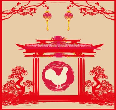 year of rooster design for Chinese New Year celebration