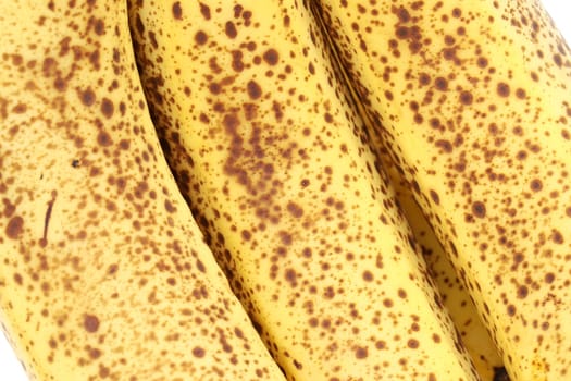 Close up of over ripe bananas background