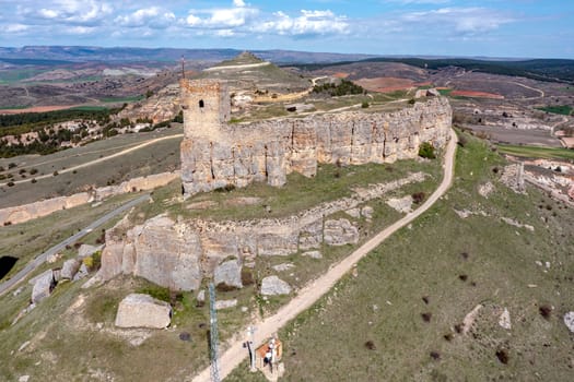 Homenaje tower of Castle Atienza medieval fortress of the twelfth century Spain.