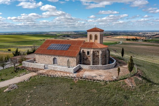 Romanesque hermitage (12th century) of San Cristobal, in Aldeavieja (Avila) Spain