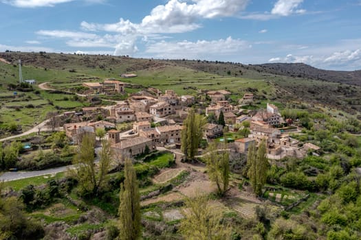 General view of Carabias, a district belonging to the municipality of Siguenza, in the province of Guadalajara, Spain.