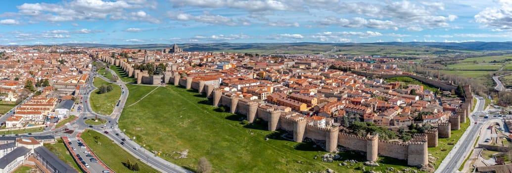 Views of the walled city of Avila Walls of Avila, Spain. This site is a National Monument, and the old city was declared a World Heritage site by UNESCO