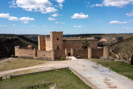 Castle of Pedraza, Segovia, Spain. Old medieval fortress. Medieval village of Pedraza, Castilla-Leon.