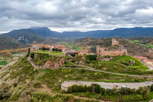 Castle of the city of Frias Burgos, Spain in Europe