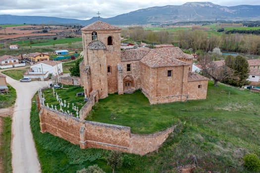 Romanesque church of Santa Cecilia in Hermosilla that depends on San Pedro de Los Barrios de Bureba, in the Arcipestrazgo de Oca Tiron, diocese of Burgos. built in the twelfth century. Spain
