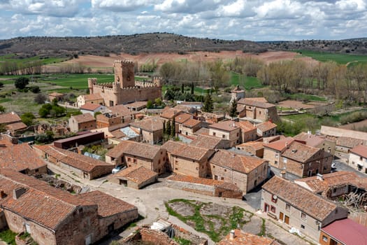 General view of Guijosa, in the province of Soria, judicial district of El Burgo de Osma, Autonomous Community of Castilla y Leon, Spain. it belongs to the municipality of Espeja de San Marcelino.