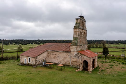 Villanueva de Canedo Hermitage Our Lady of Remedies in Topas, province of Salamanca, Spain