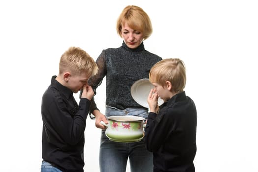 The children did not like the food cooked by their mother