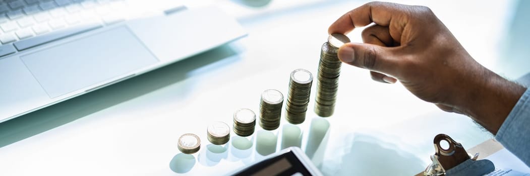 Insurance Business Growth Concept. Invested Money Increase