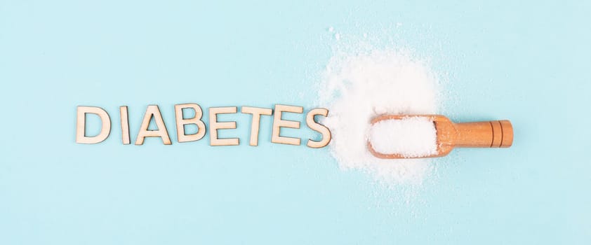 Shovel with white refined sugar, health problems by diabetes, insulin resistent, unhealthy food, addiction to sweets