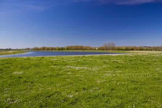 German countryside landscape, Lower Rhine Region, Germany