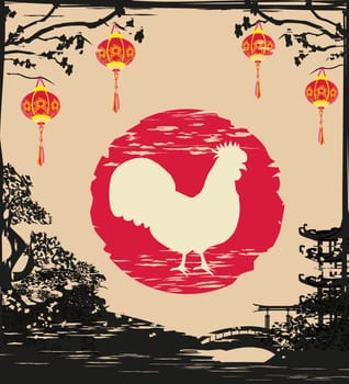 year of rooster design for Chinese New Year celebration