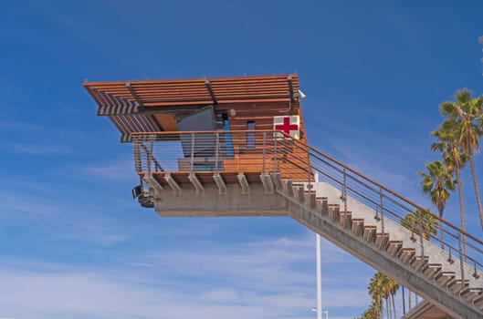 Modern Design of a Life Guard Station in La Jolla, California